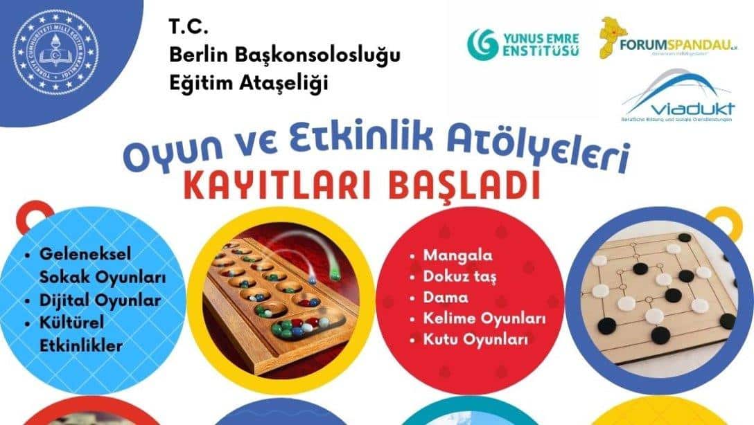 Oyun Atölyeleri Kayıtları Başladı